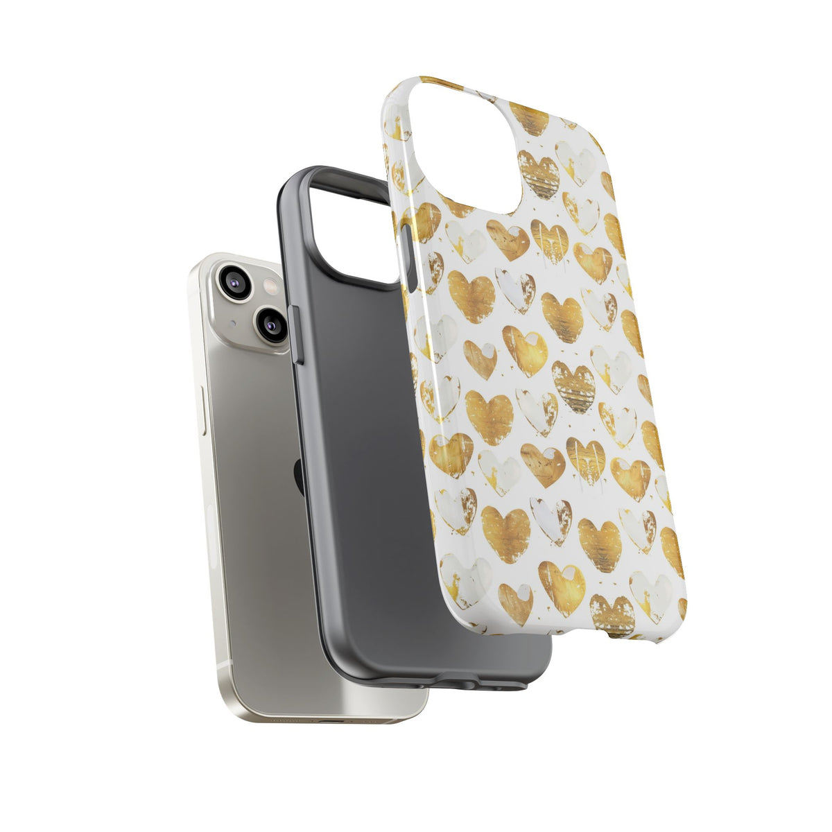 Heart Pattern Phone Case – Stylish & Loving Design for Your Device 369