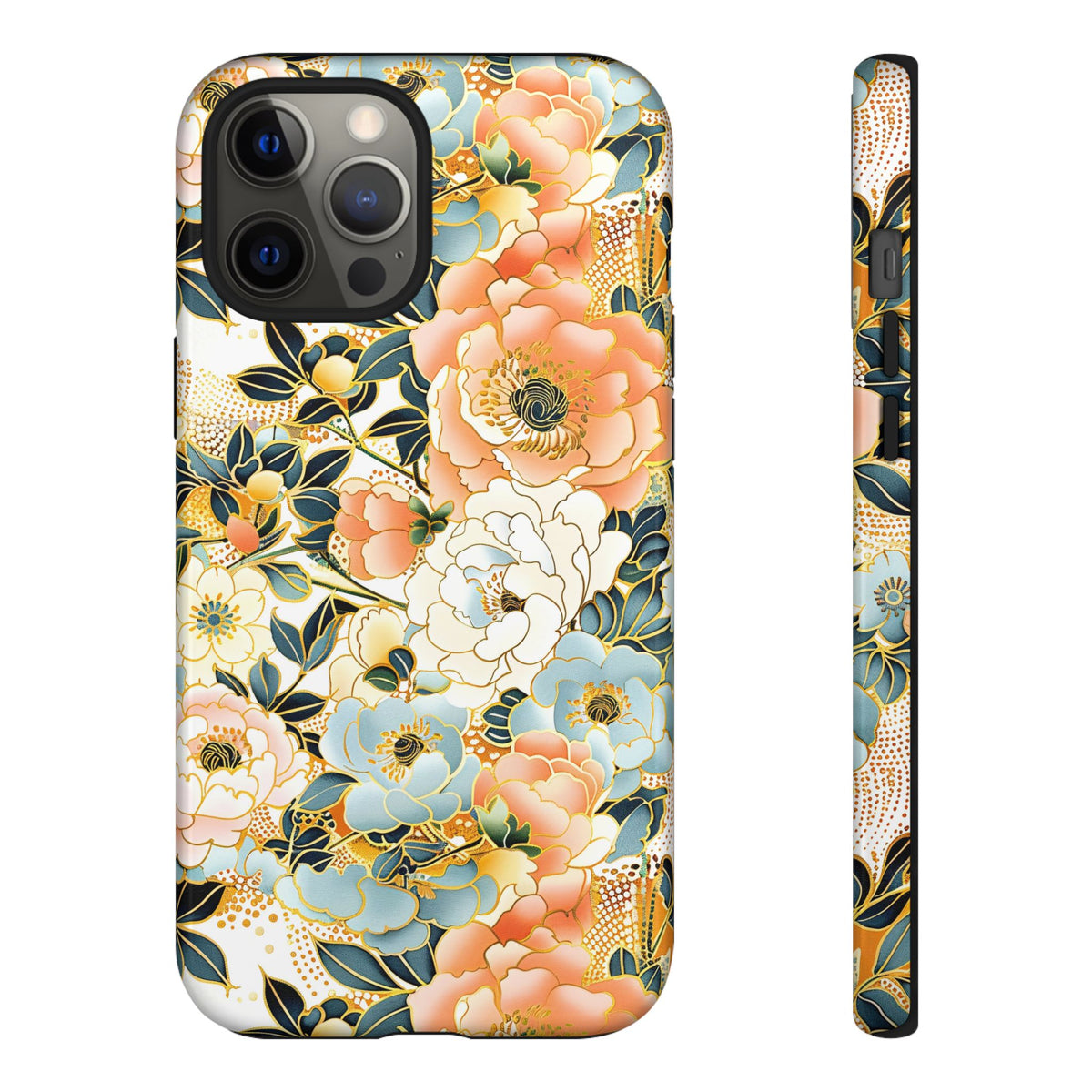 Japanese Blossom Asian Floral Design Phone Case – Elegant Floral Phone Cover 5