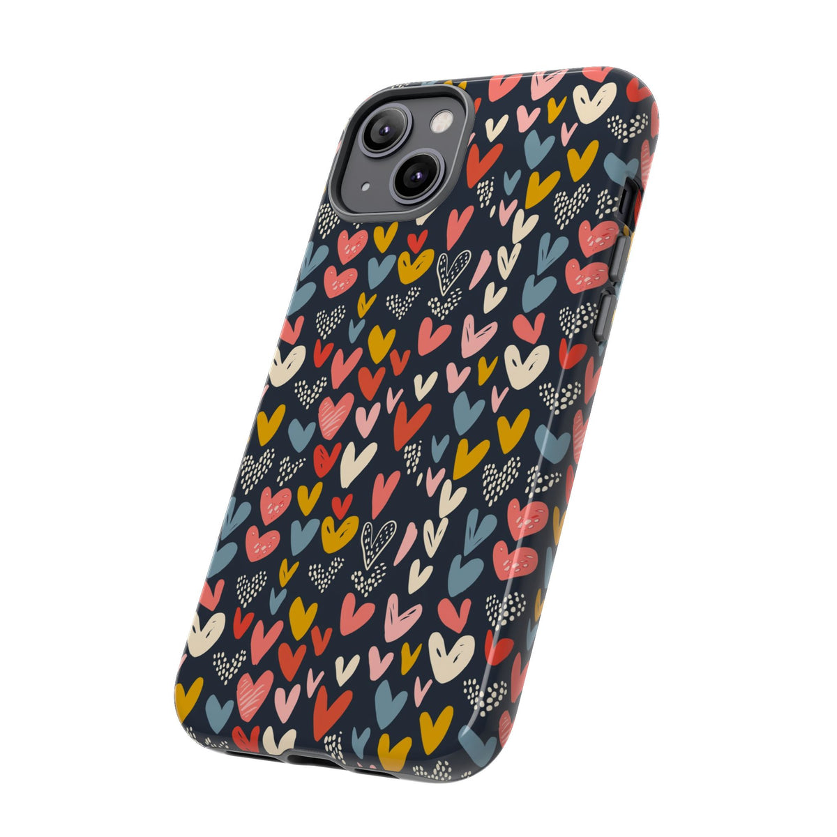 Heart Pattern Phone Case – Stylish & Loving Design for Your Device 816