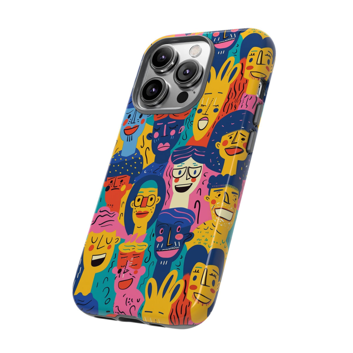 Happy Faces Phone Case – Joyful and Cheerful Design for a Bright Look 6