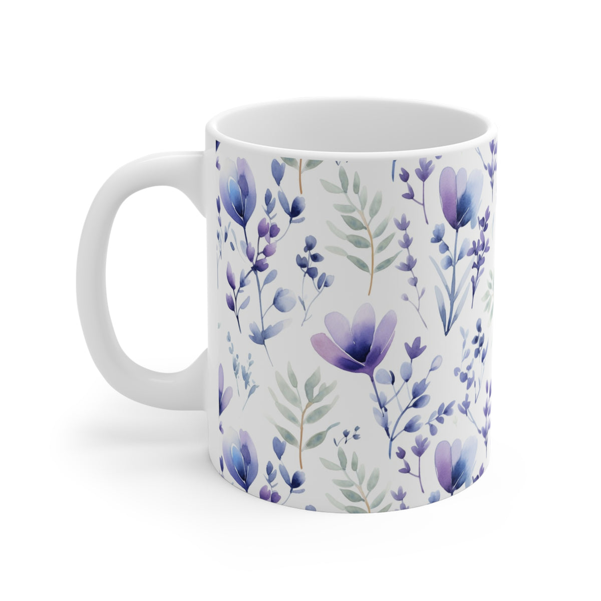 Various Watercolor Design All Over Coffee Mug – Unique Artistic Ceramic Coffee Cup 854