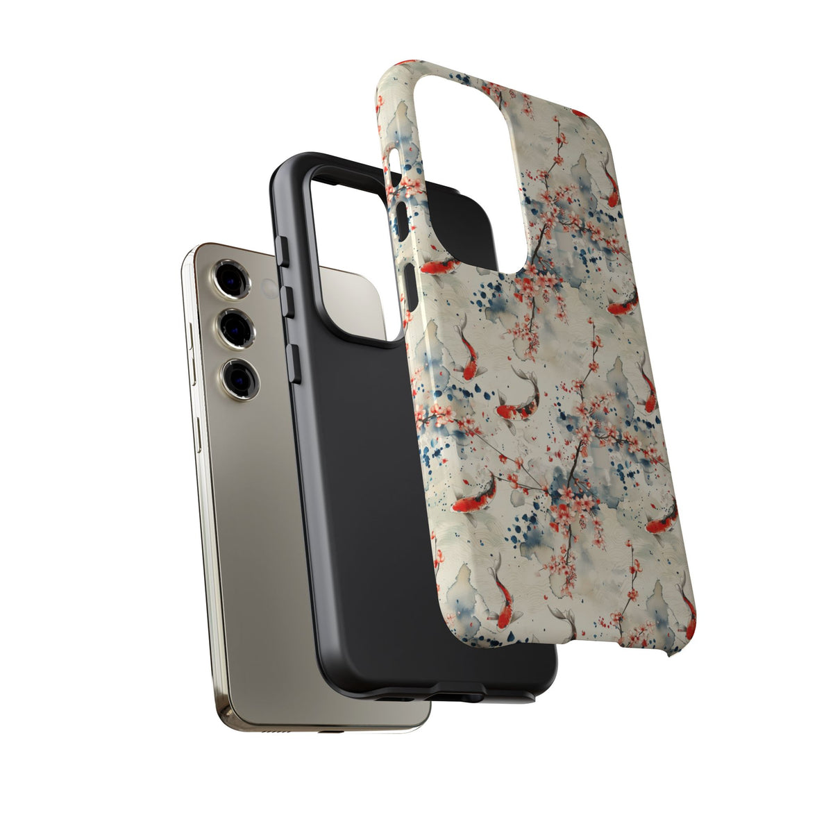 Japanese Pattern Phone Case – Elegant & Timeless Design for Your Phone 073