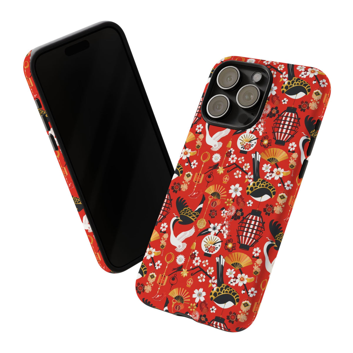 Japanese Pattern Phone Case – Elegant & Timeless Design for Your Phone 056