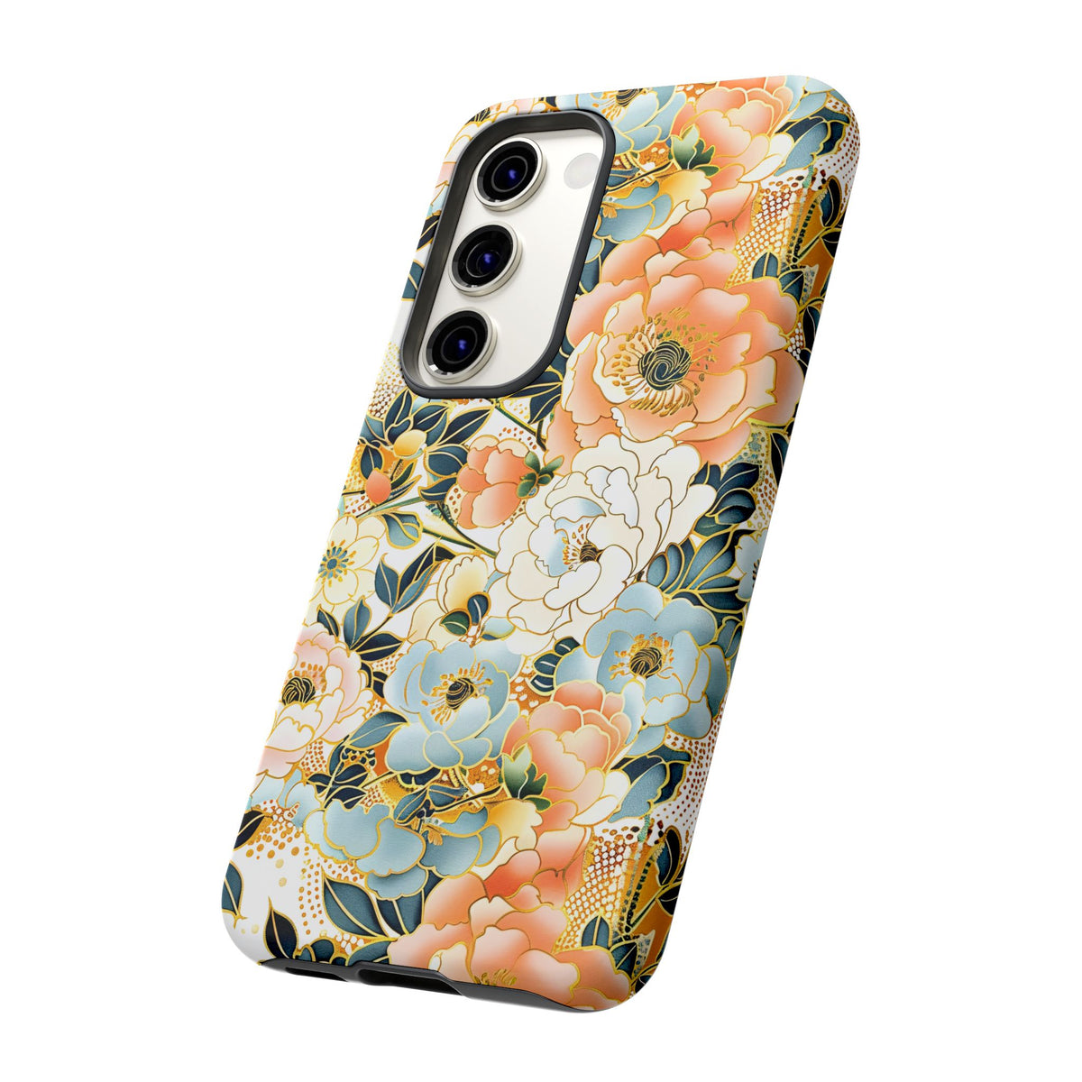 Japanese Blossom Asian Floral Design Phone Case – Elegant Floral Phone Cover 5