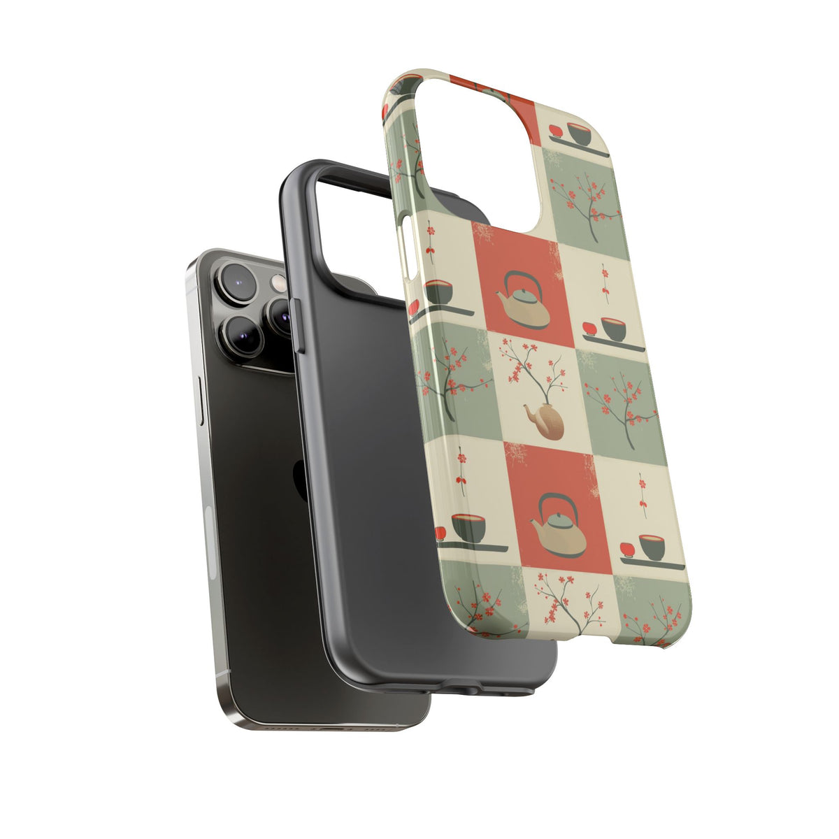 Japanese Pattern Phone Case – Elegant & Timeless Design for Your Phone 505