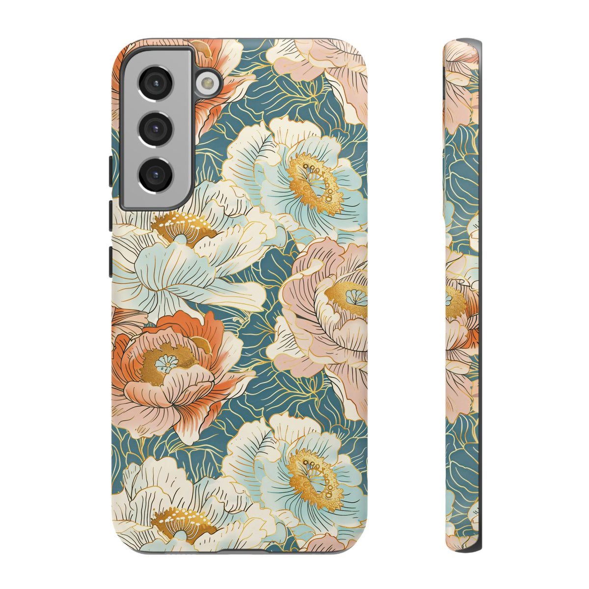 Japanese Blossom Asian Floral Design Phone Case – Elegant Floral Phone Cover 3