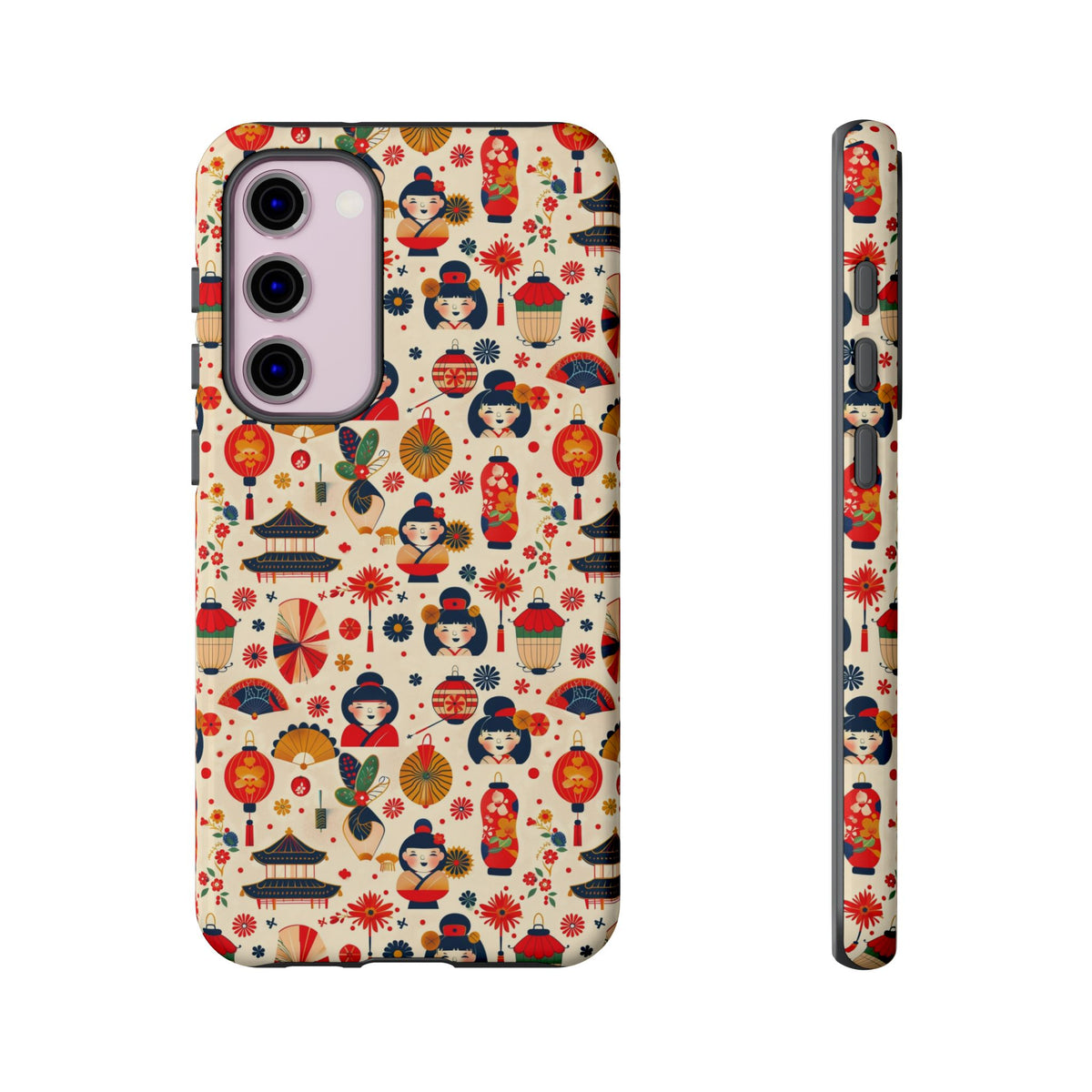 Japanese Pattern Phone Case – Elegant & Timeless Design for Your Phone 090