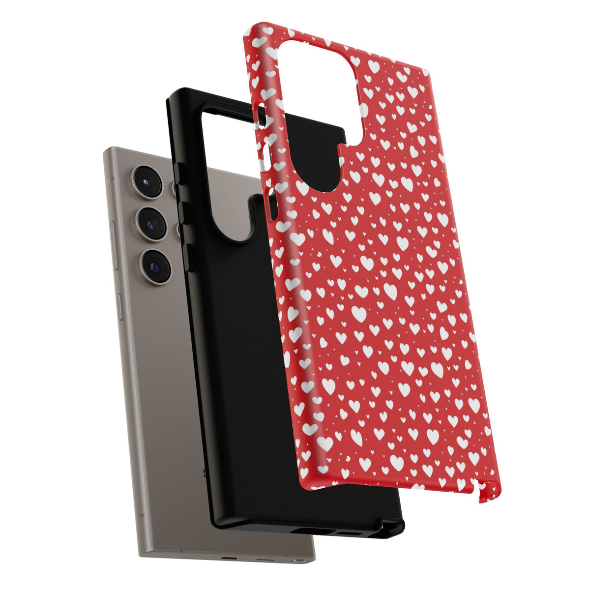 Heart Pattern Phone Case – Stylish & Loving Design for Your Device 819