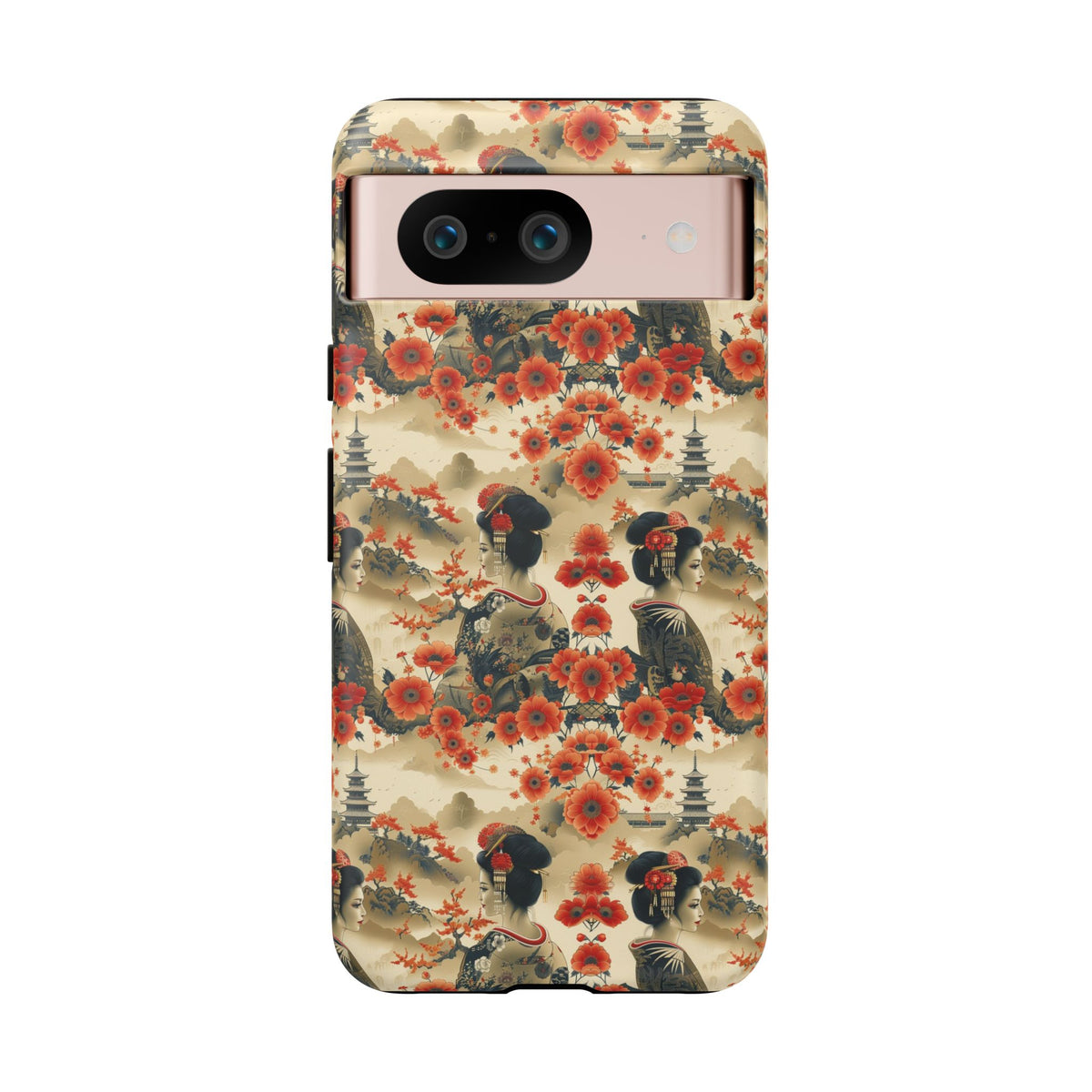 Japanese Pattern Phone Case – Elegant & Timeless Design for Your Phone 066