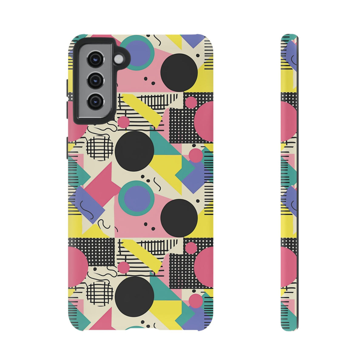 90s Themed Seamless Pattern Phone Case – Embrace Retro Style and Protection 228