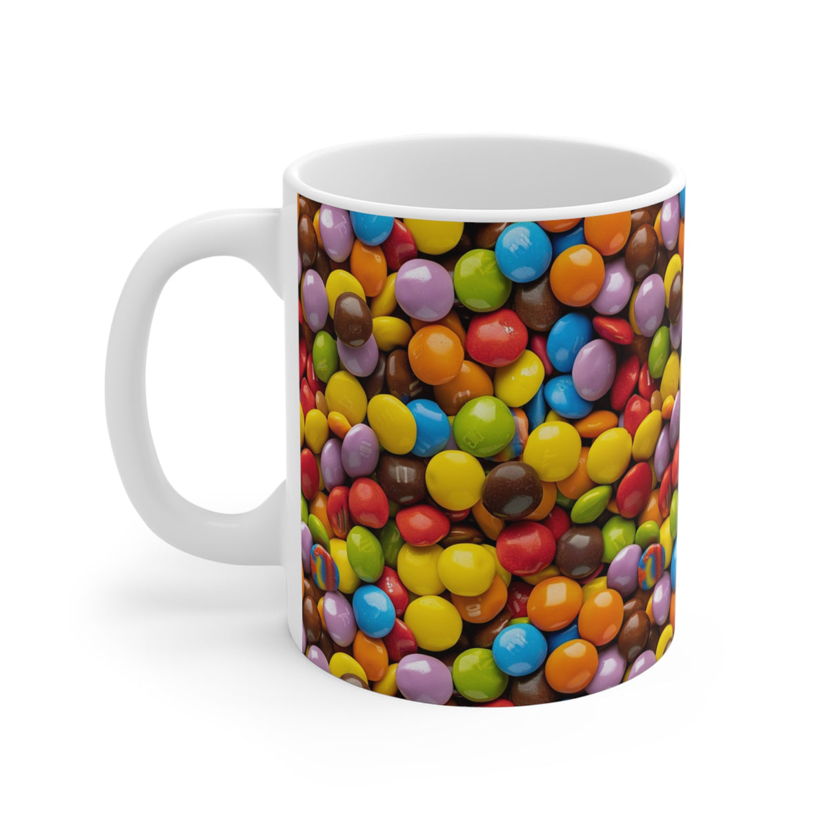 Colorful All-Over Candy Theme Coffee Mug Fun Ceramic Drinkware 106