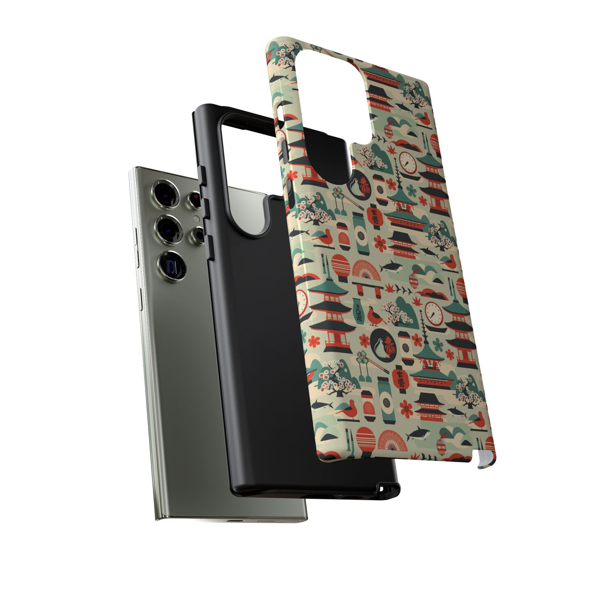 Japanese Pattern Phone Case – Elegant & Timeless Design for Your Phone 105