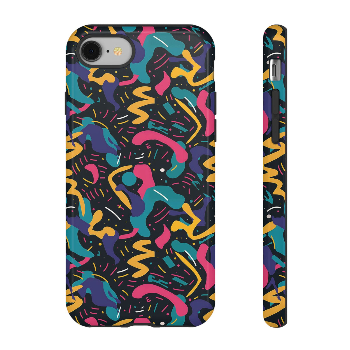 90s Themed Seamless Pattern Phone Case – Embrace Retro Style and Protection 235