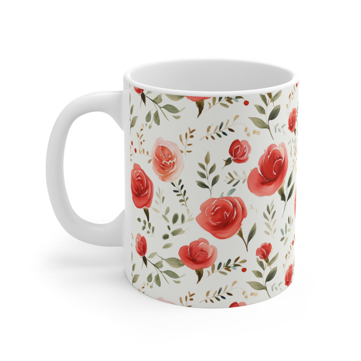 Various Watercolor Design All Over Coffee Mug – Unique Artistic Ceramic Coffee Cup 123