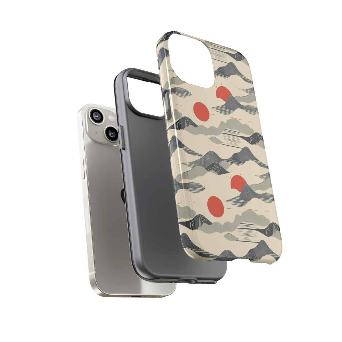 Japanese Pattern Phone Case – Elegant & Timeless Design for Your Phone 048