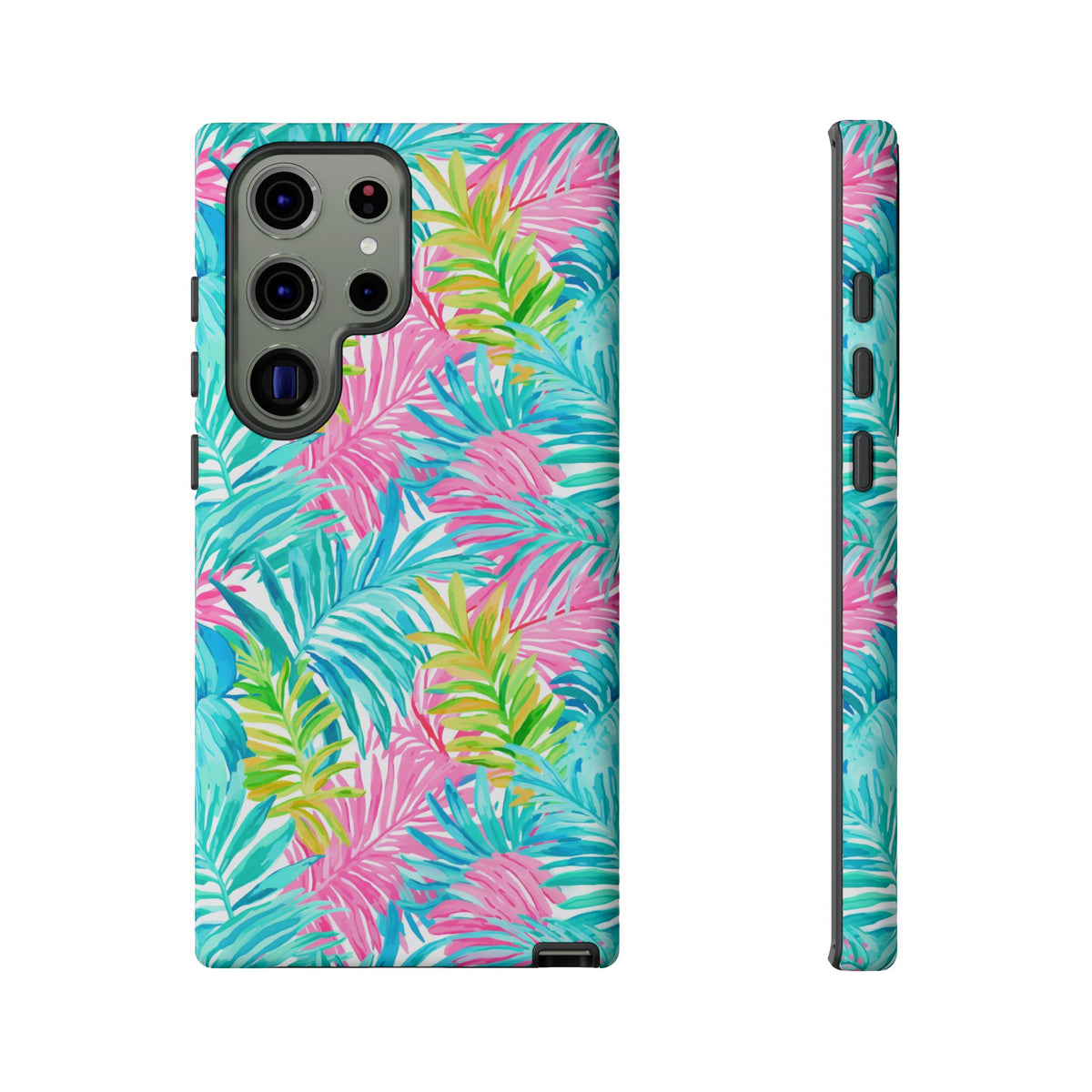 Vibrant Summer Leaves Phone Case – Colorful & Durable Summer Design