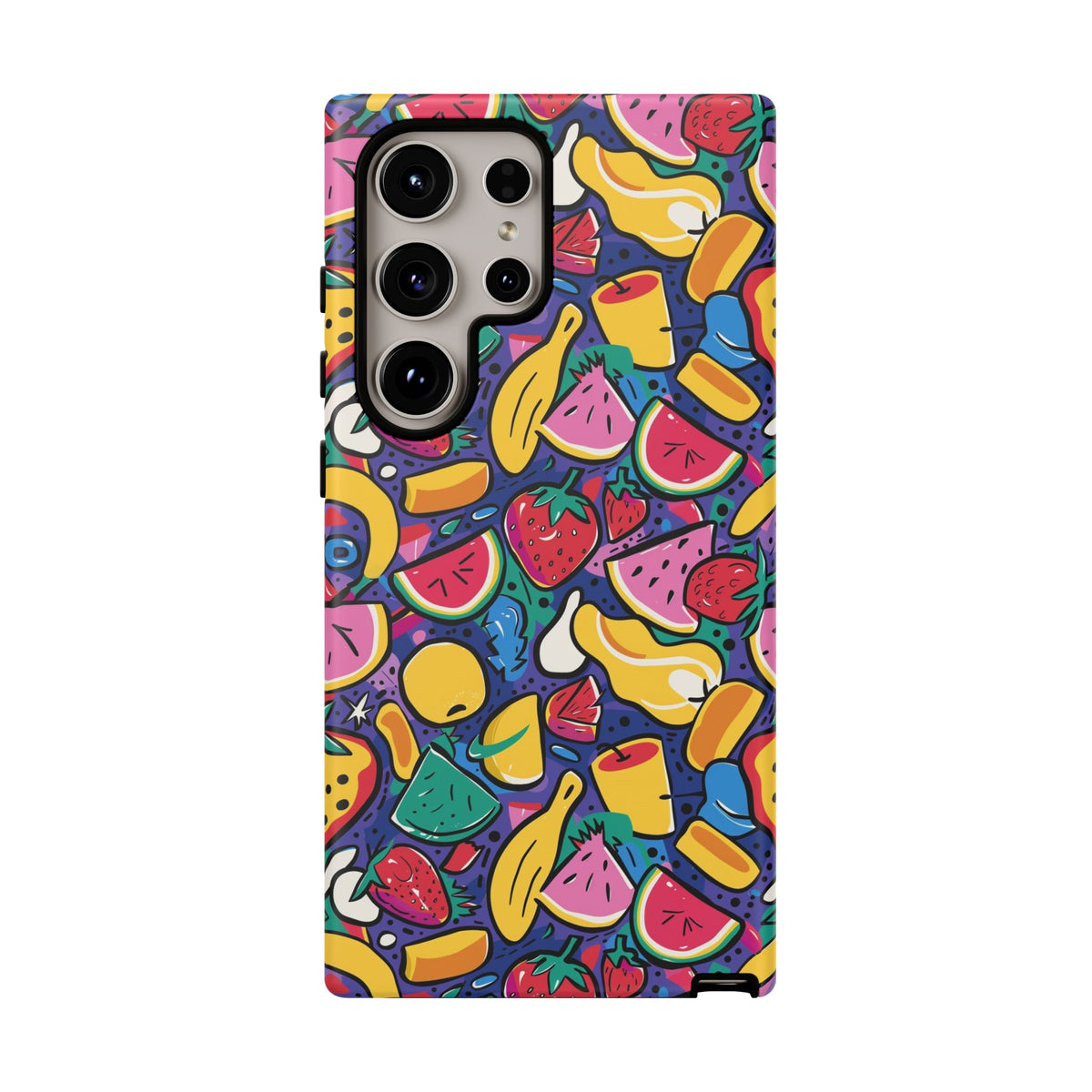 90s Themed Seamless Pattern Phone Case – Embrace Retro Style and Protection 316