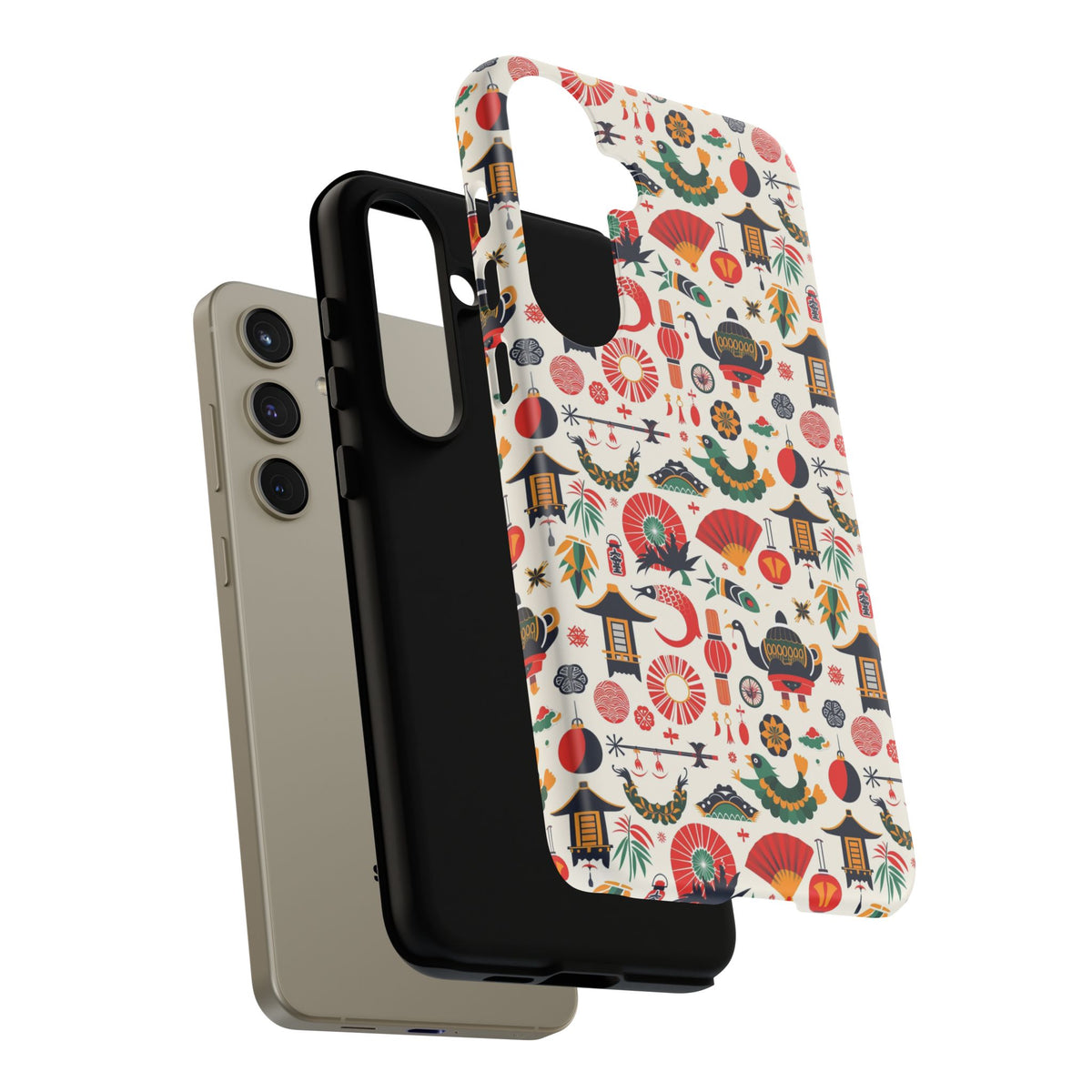 Japanese Pattern Phone Case – Elegant & Timeless Design for Your Phone 461