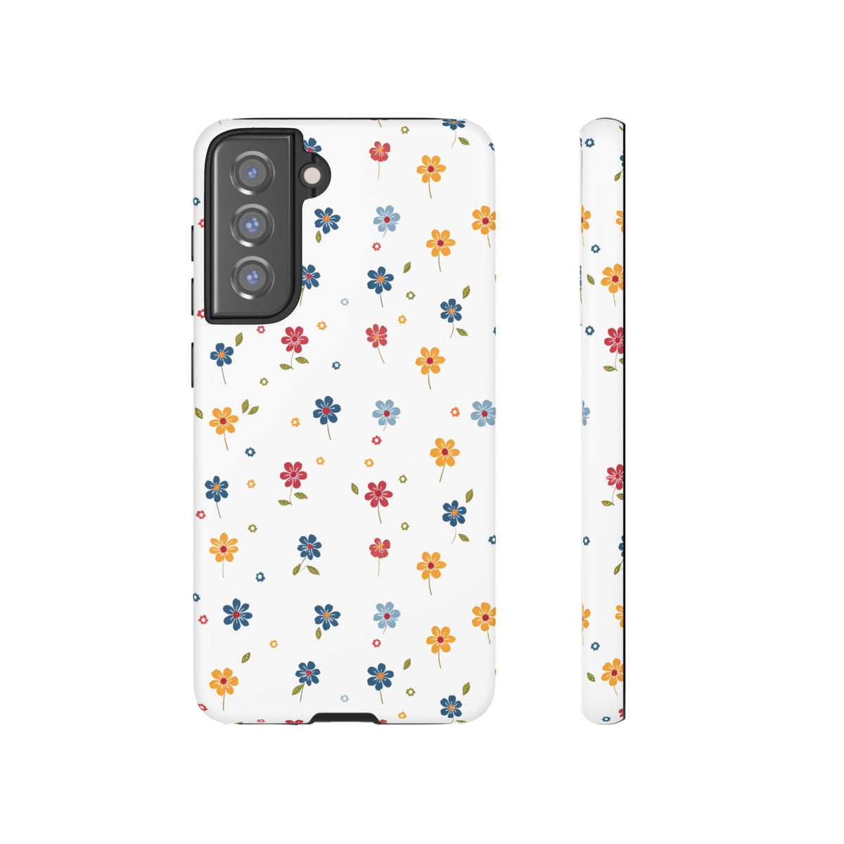 Wild Flowers Garden Stitch Phone Case – Nature-Inspired Floral Design