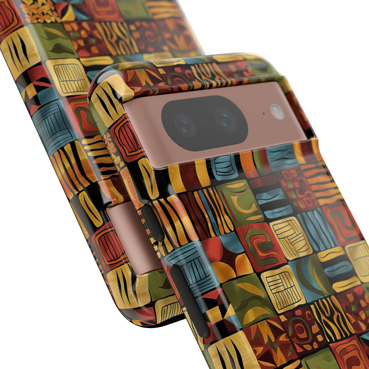 Stylish African Pattern Phone Case – Unique and Vibrant Protection 075