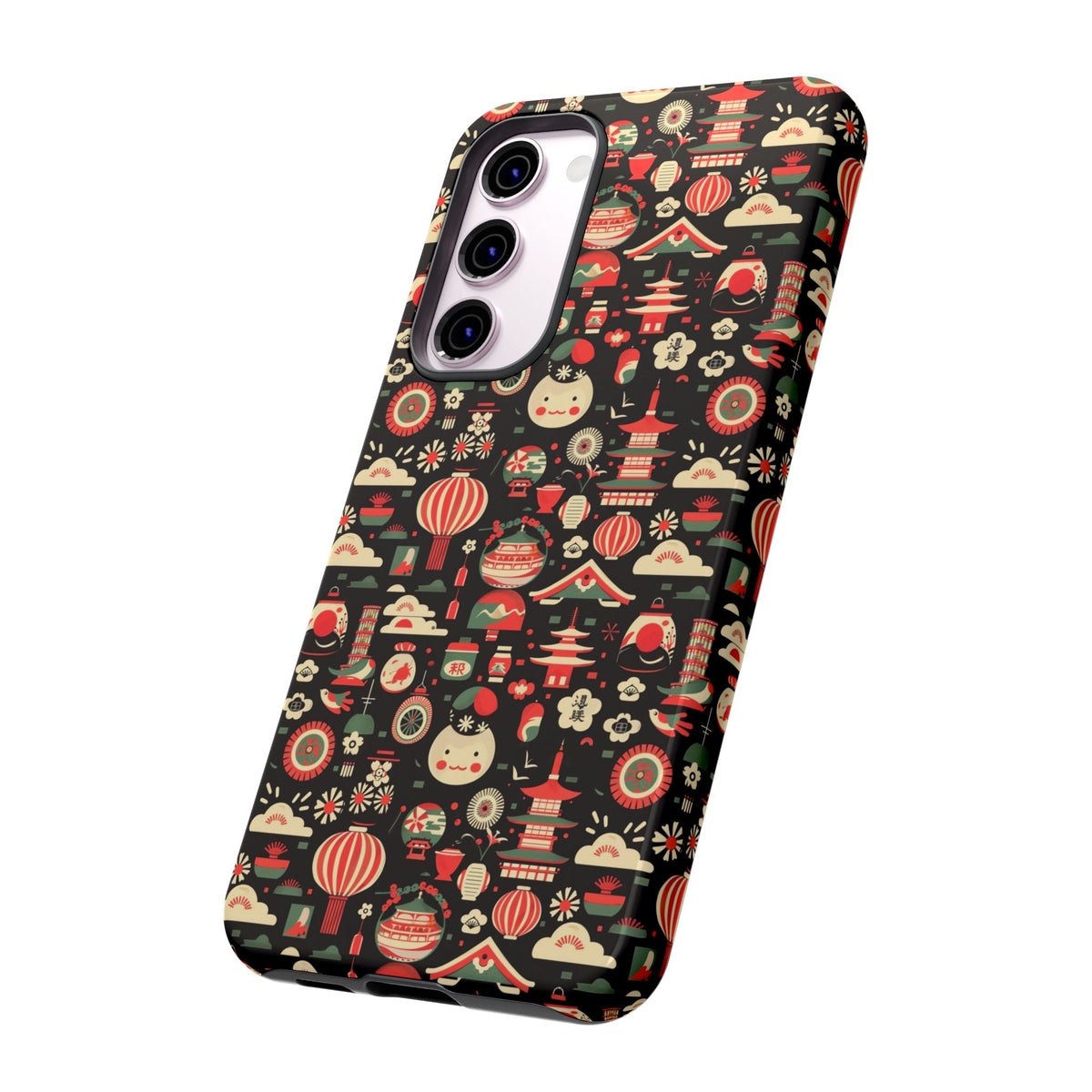 Japanese Pattern Phone Case – Elegant & Timeless Design for Your Phone 032