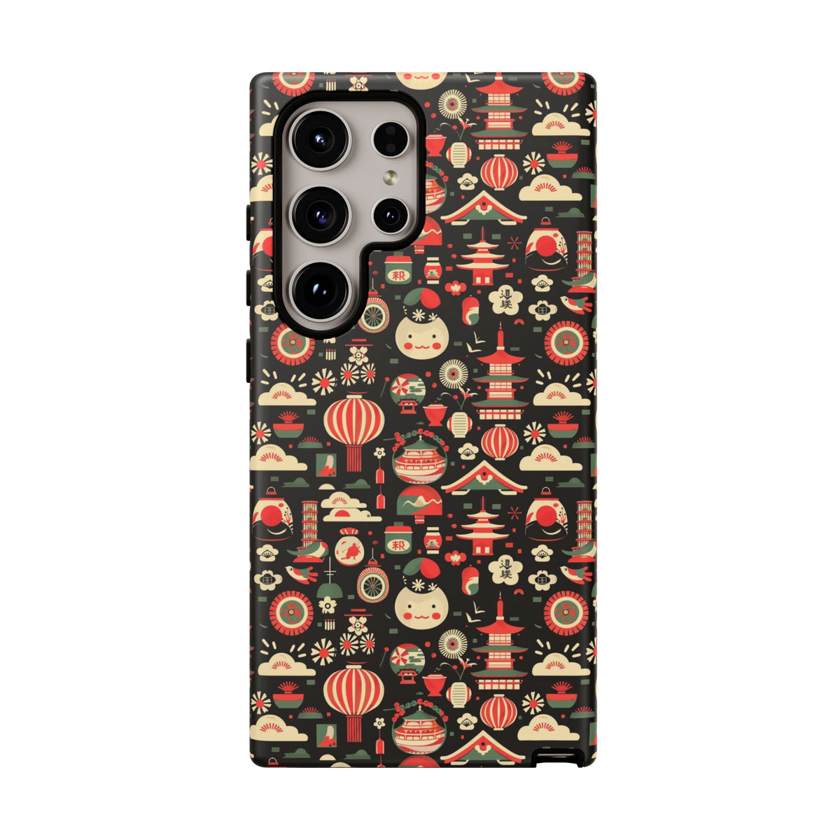 Japanese Pattern Phone Case – Elegant & Timeless Design for Your Phone 032