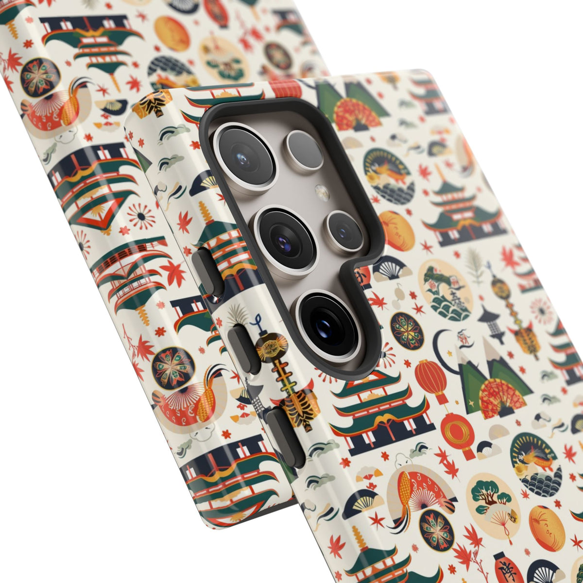 Japanese Pattern Phone Case – Elegant & Timeless Design for Your Phone 068