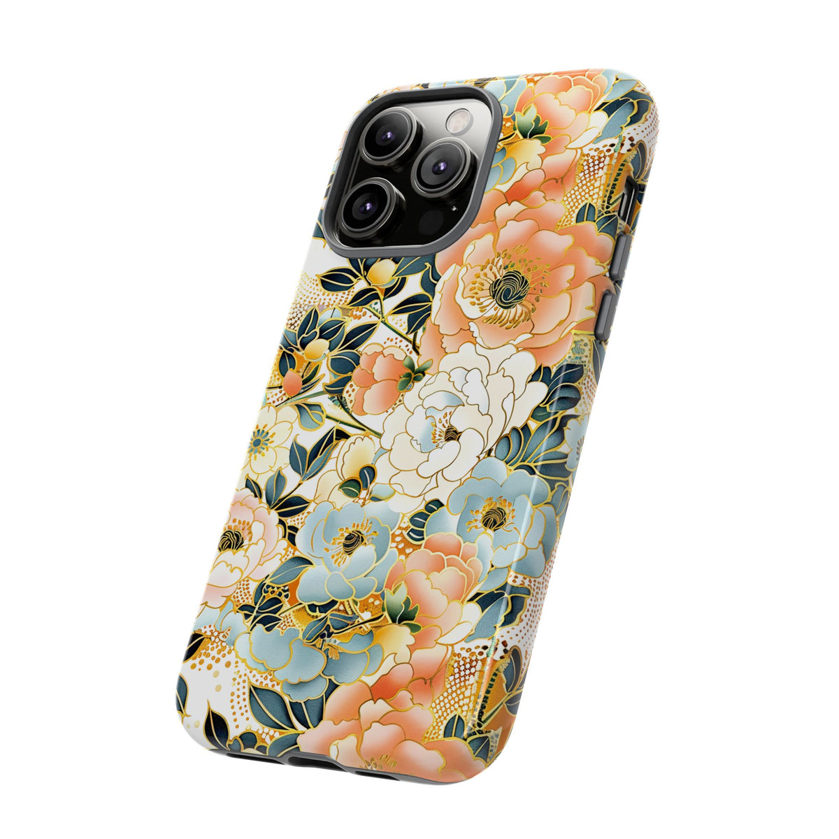 Japanese Blossom Asian Floral Design Phone Case – Elegant Floral Phone Cover 5