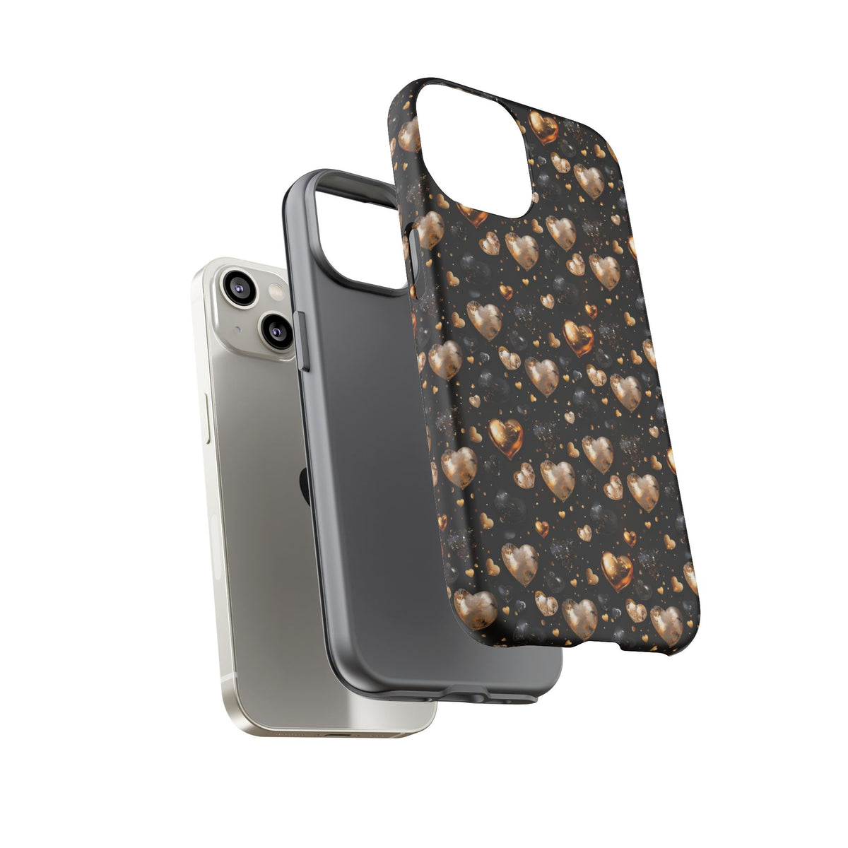 Heart Pattern Phone Case – Stylish & Loving Design for Your Device 233