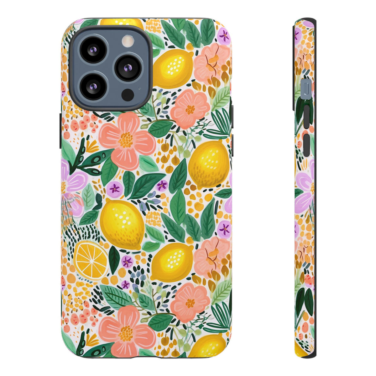 Cute Summer Lemons Phone Case – Refreshing Citrus Design for Your Phone