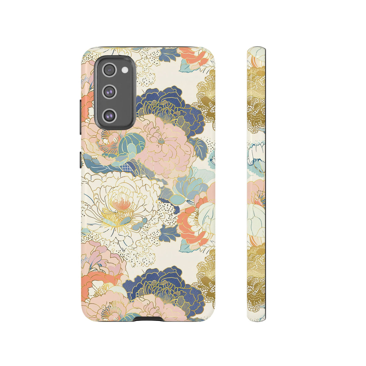 Japanese Blossom Asian Floral Design Phone Case – Elegant Floral Phone Cover 4