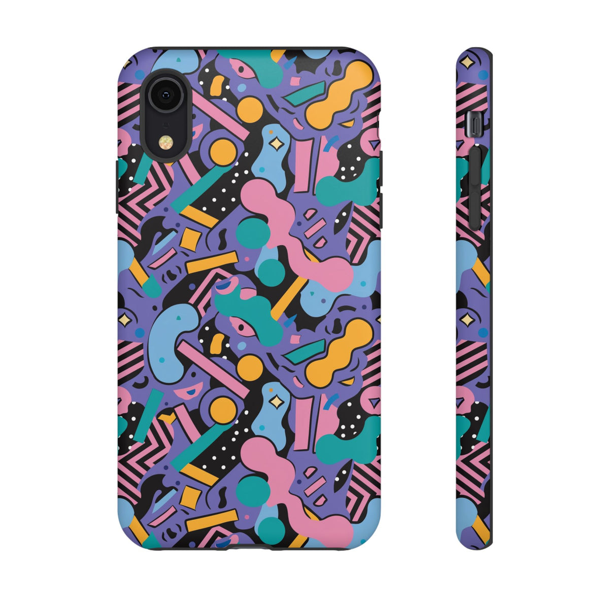 90s Themed Seamless Pattern Phone Case – Embrace Retro Style and Protection 234