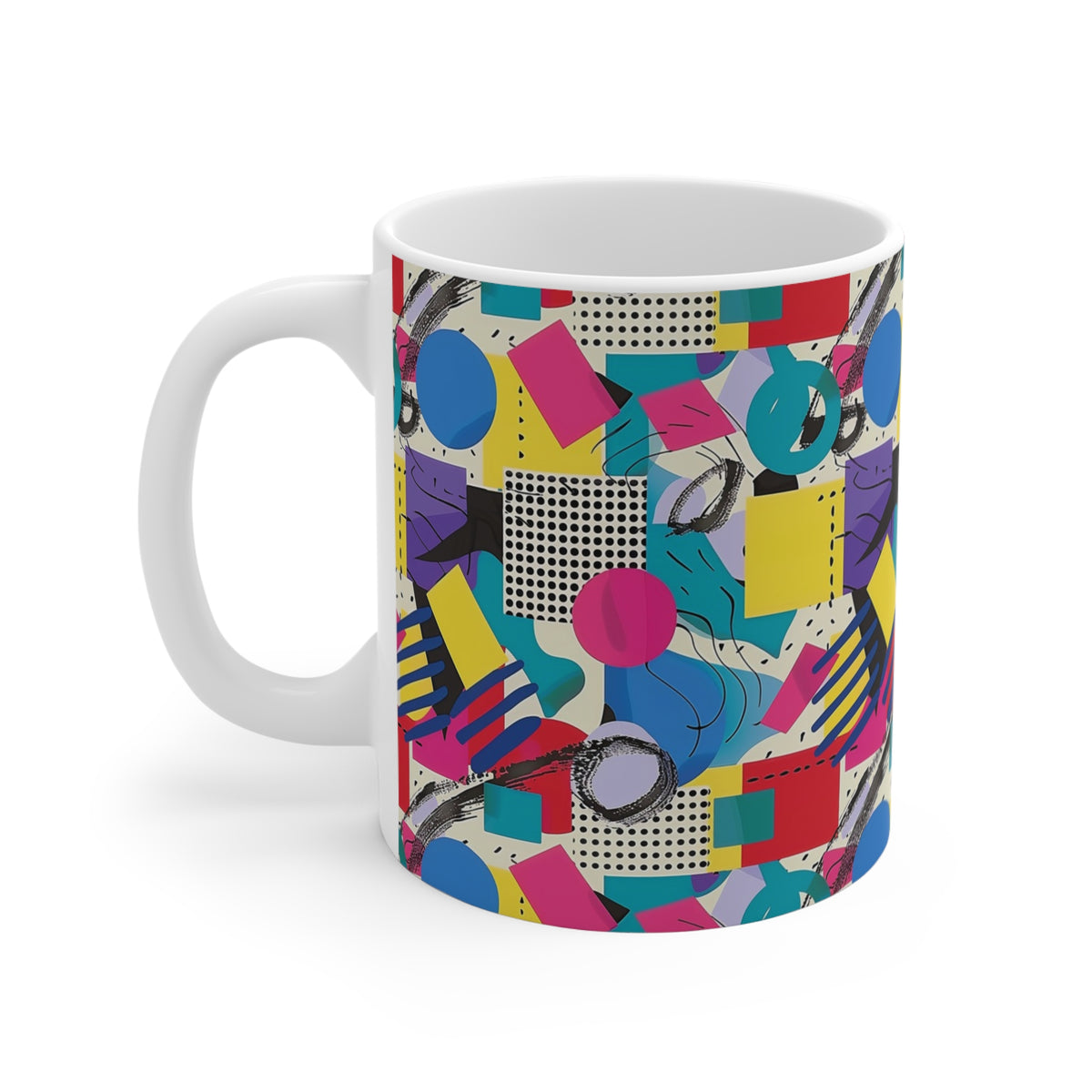 90s Retro Coffee Mug - Full Wrap Design 516