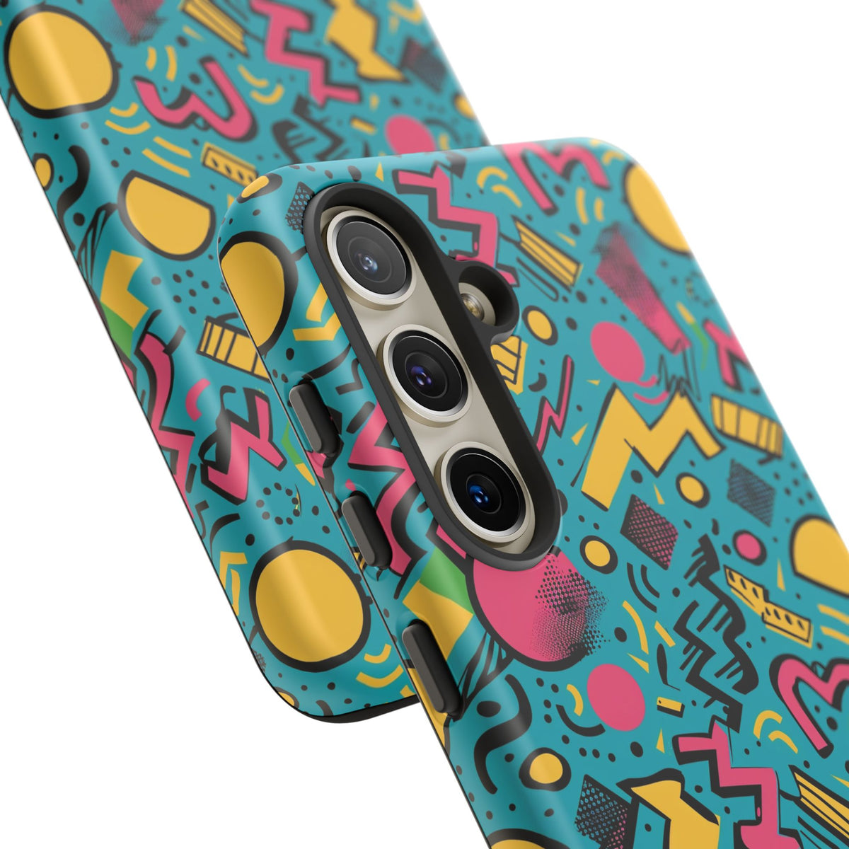 90s Themed Seamless Pattern Phone Case – Embrace Retro Style and Protection 253