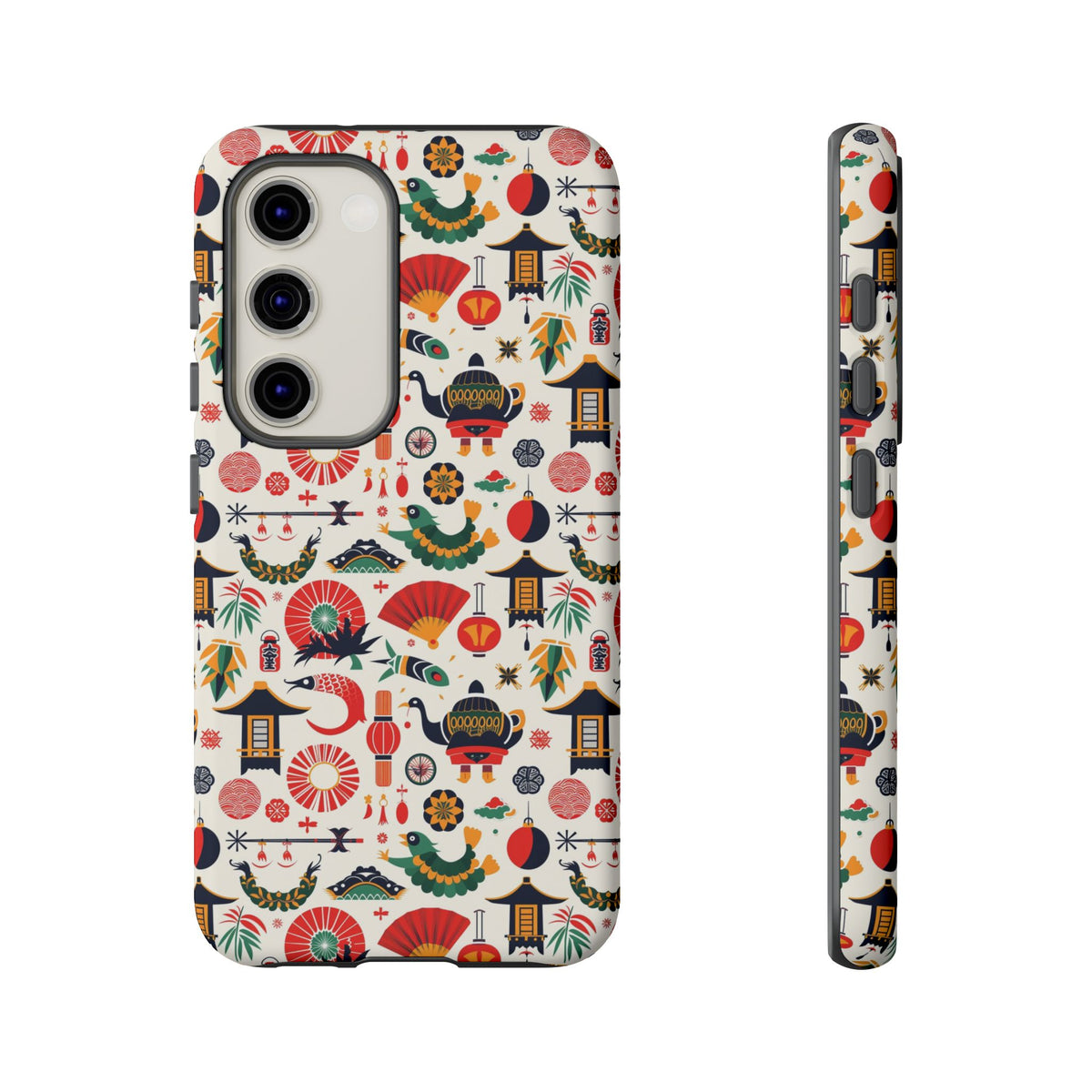 Japanese Pattern Phone Case – Elegant & Timeless Design for Your Phone 461