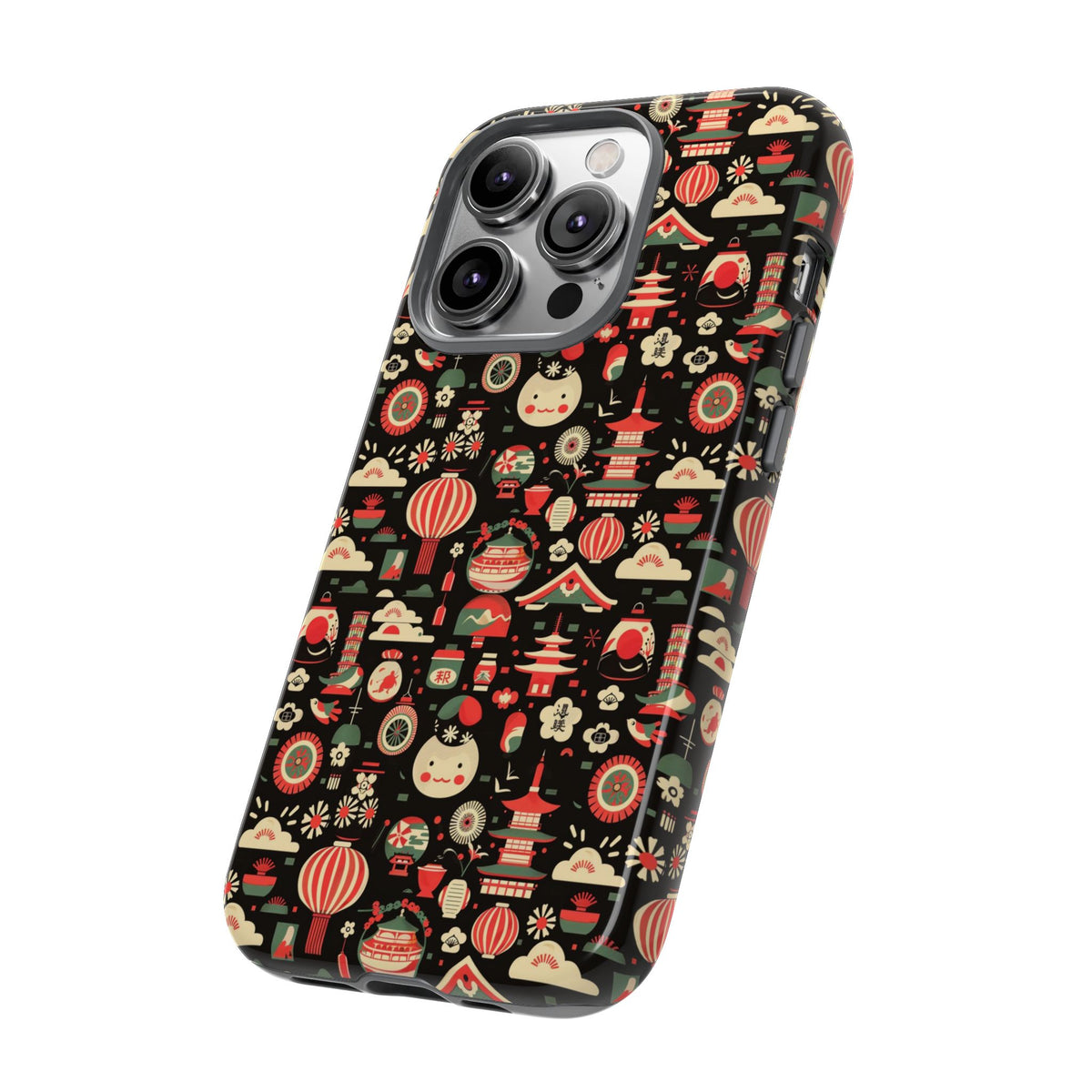 Japanese Pattern Phone Case – Elegant & Timeless Design for Your Phone 032