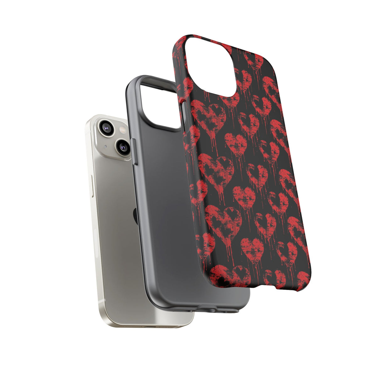 Heart Pattern Phone Case – Stylish & Loving Design for Your Device 367