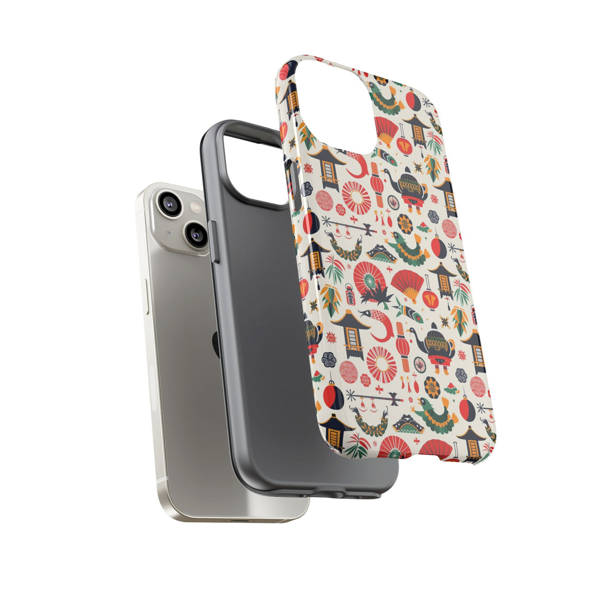 Japanese Pattern Phone Case – Elegant & Timeless Design for Your Phone 461