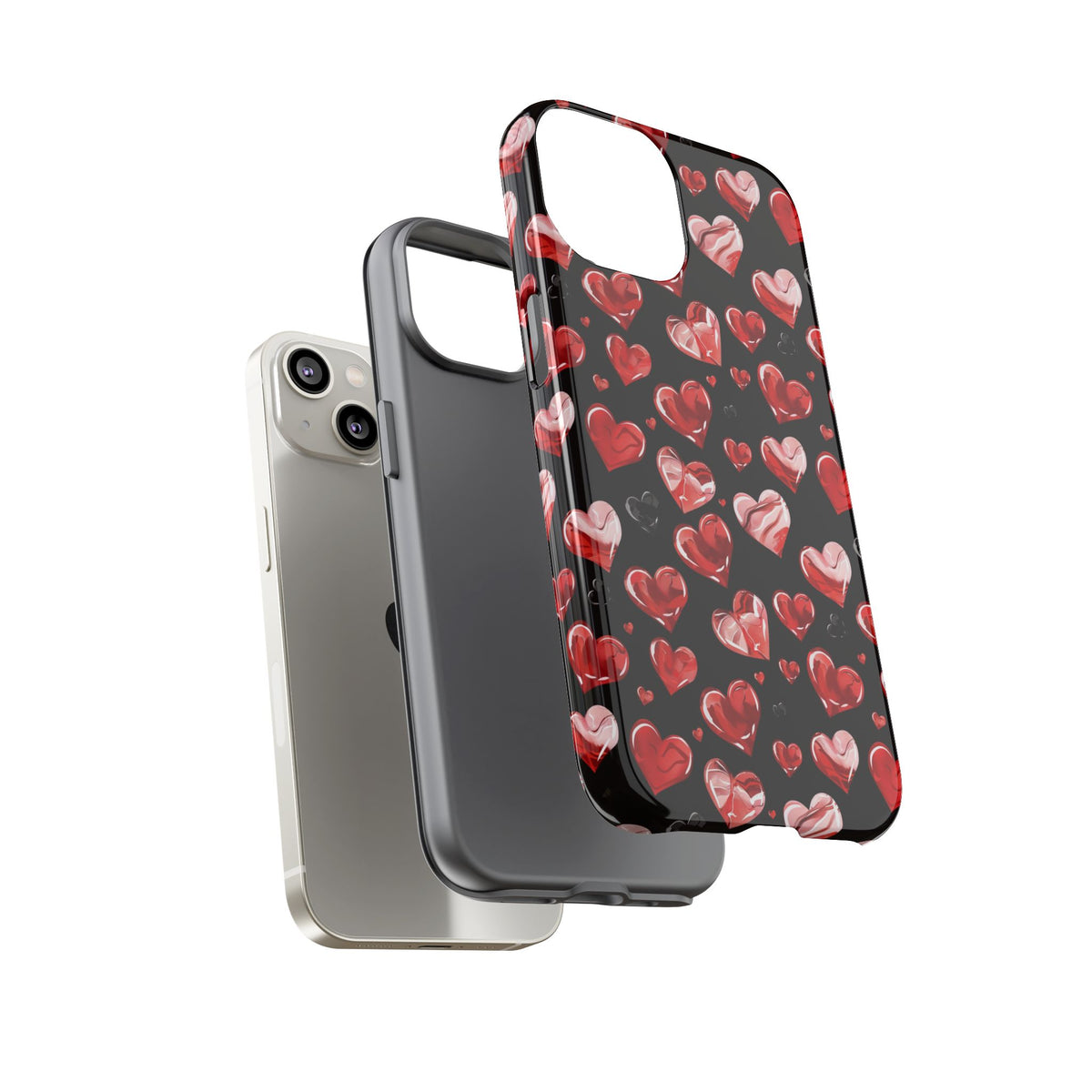 Heart Pattern Phone Case – Stylish & Loving Design for Your Device 365