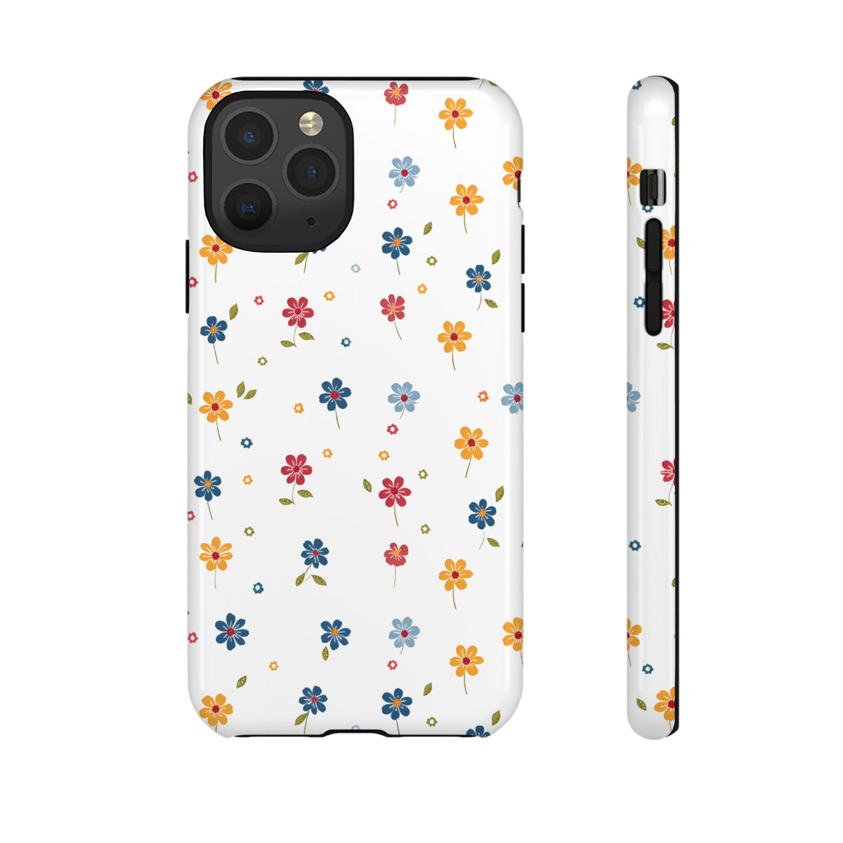 Wild Flowers Garden Stitch Phone Case – Nature-Inspired Floral Design