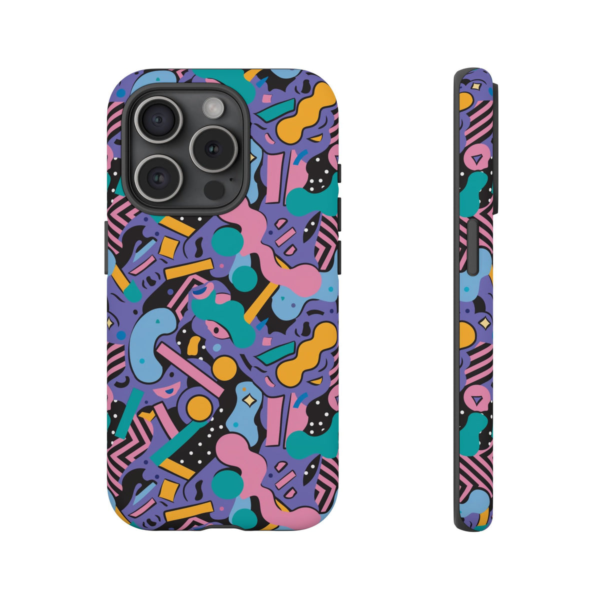 90s Themed Seamless Pattern Phone Case – Embrace Retro Style and Protection 234