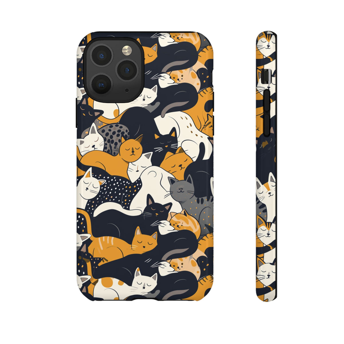 Seamless Cat Pattern Design Phone Case – Playful and Stylish Cat-Themed Phone Cover 2