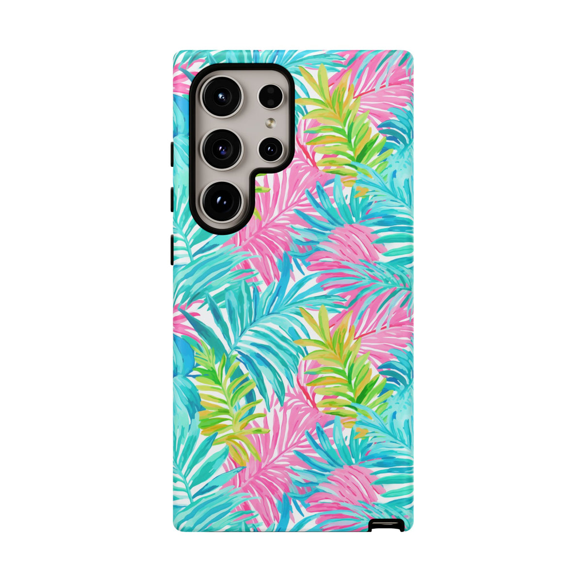 Vibrant Summer Leaves Phone Case – Colorful & Durable Summer Design