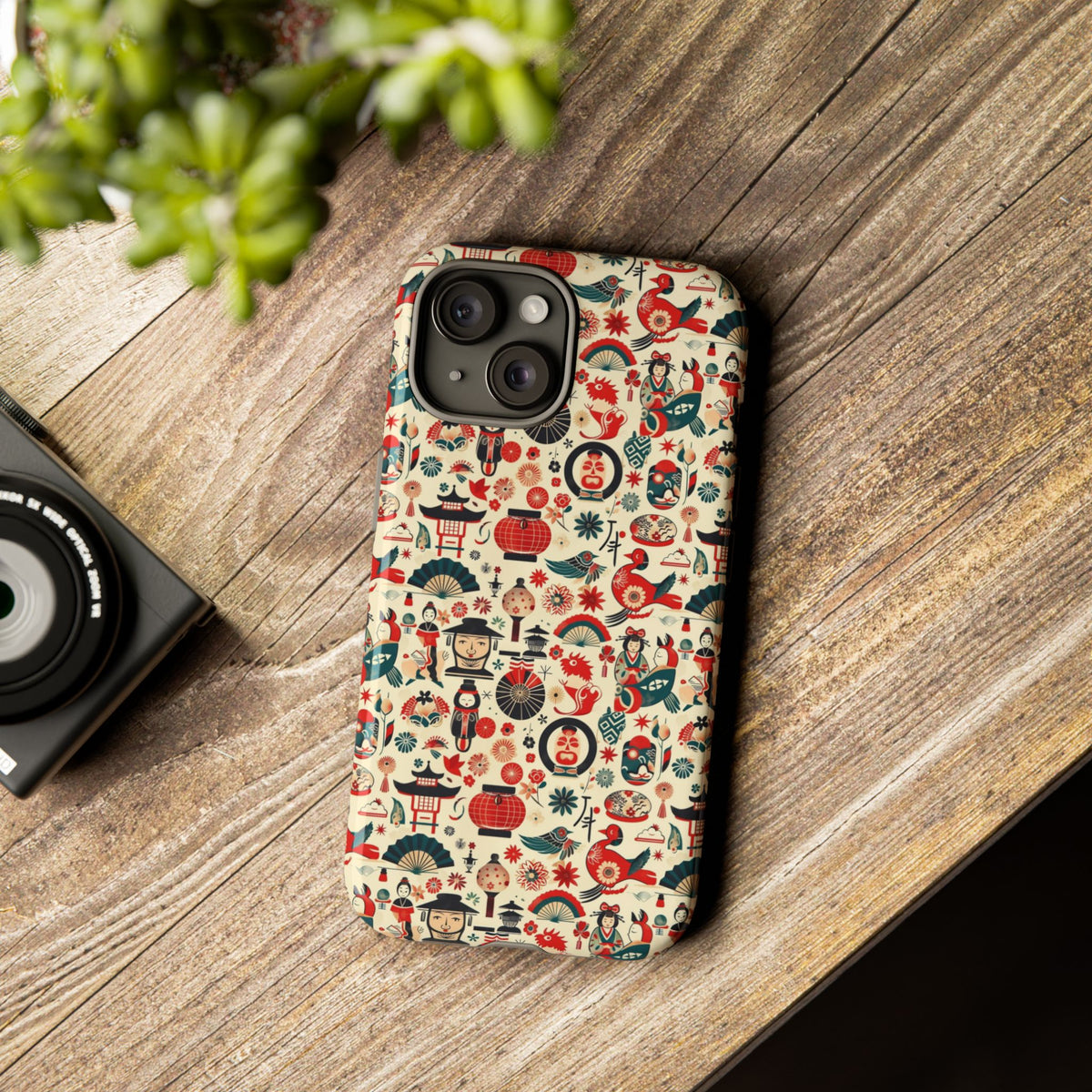 Japanese Pattern Phone Case – Elegant & Timeless Design for Your Phone 471