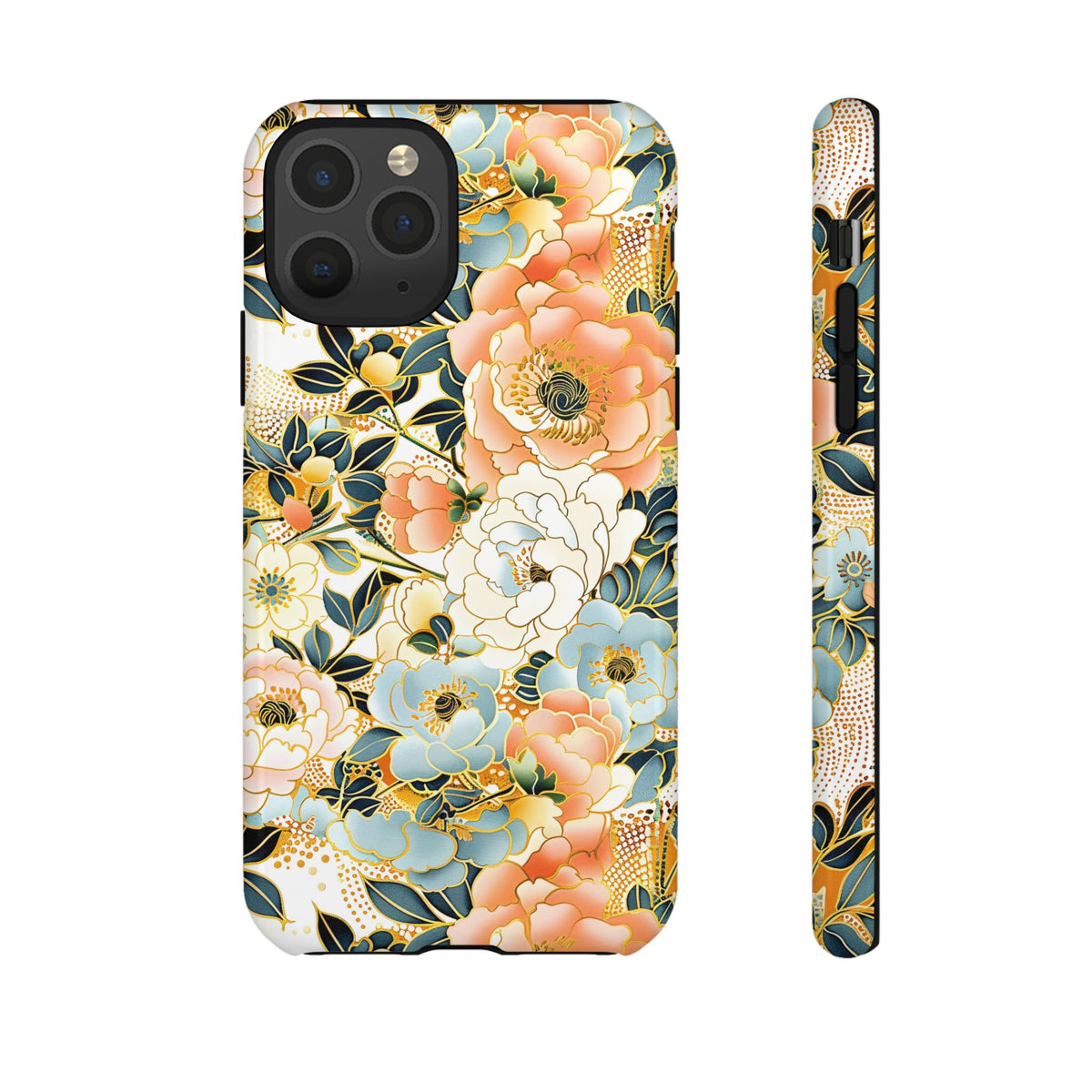 Japanese Blossom Asian Floral Design Phone Case – Elegant Floral Phone Cover 5