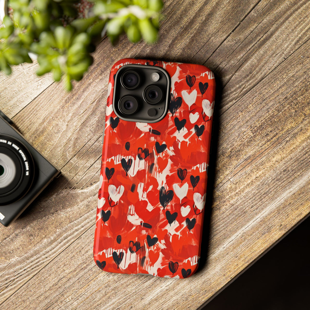 Heart Pattern Phone Case – Stylish & Loving Design for Your Device 355