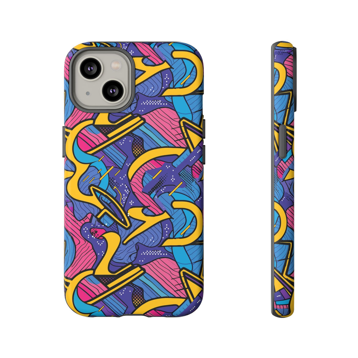 90s Themed Seamless Pattern Phone Case – Embrace Retro Style and Protection 249