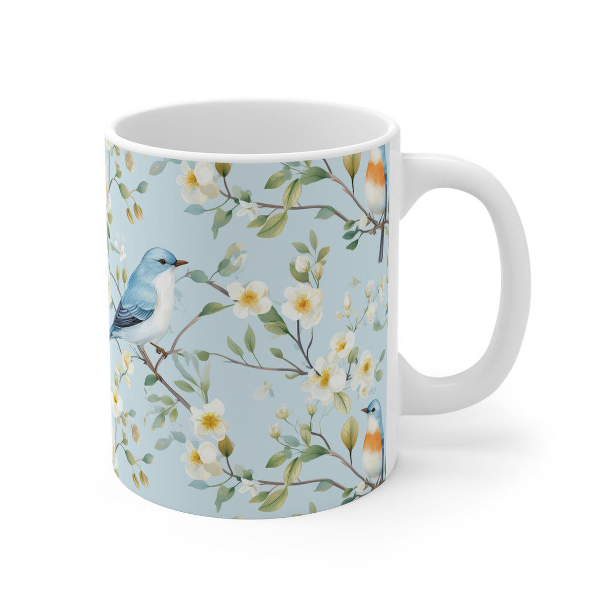 Various Watercolor Design All Over Coffee Mug – Unique Artistic Ceramic Coffee Cup 858