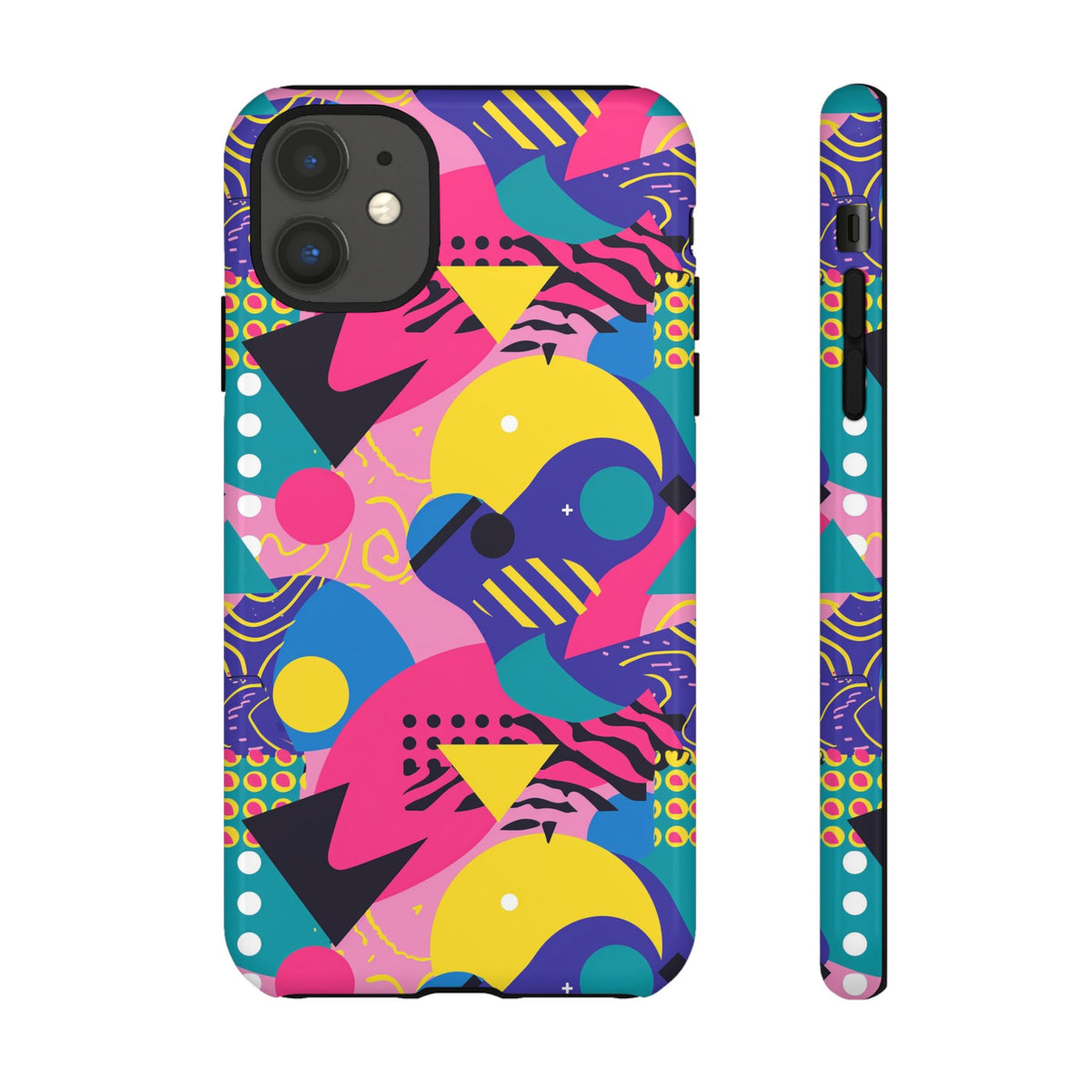 90s Themed Seamless Pattern Phone Case – Embrace Retro Style and Protection 283