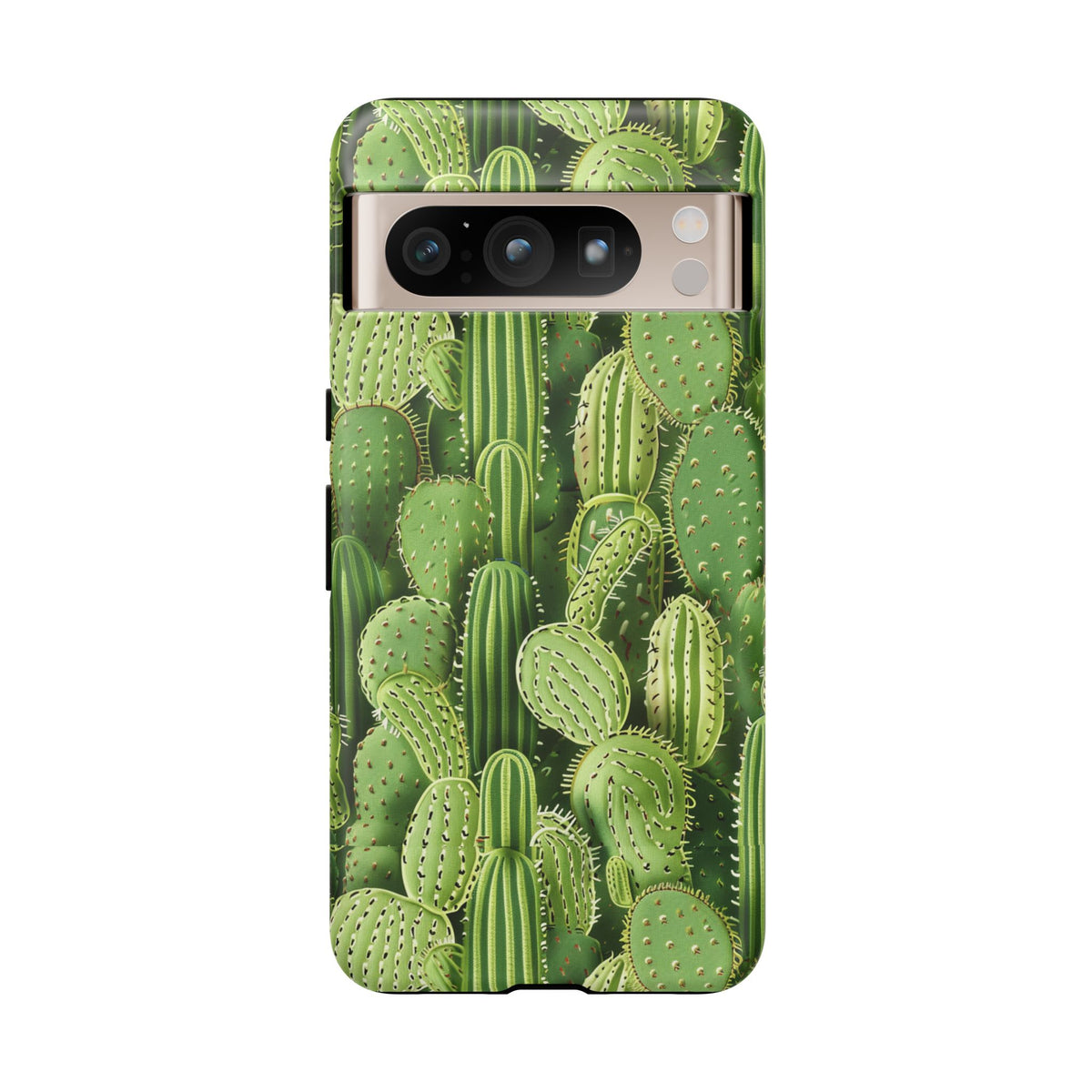 Cactus Embroidery Phone Case – Elegant and Unique Handcrafted Cactus Design